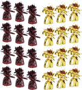 Beistle Metallic Balloon Weights – Pack of 24, Maroon and Gold Foil Wrapped by Beistle