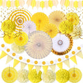 35PCS Party Decorations Paper Fan Hanging Set by MoonBoat
