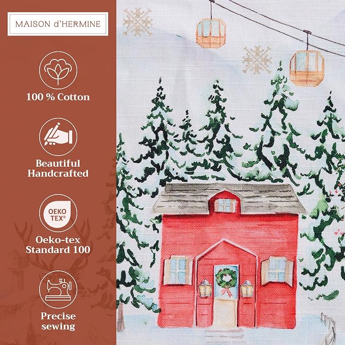 Maison d' Hermine Placemats Set of 4 Reusable 100% Cotton | Cloth Place Mats - Image 2