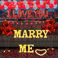 Marry Me Light Up Letters Proposal Decorations by Fezava