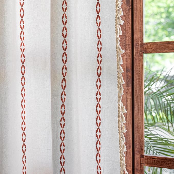 Sutuo Home Boho Curtains 63 Inch Length by SutuoHome
