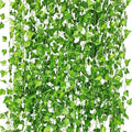 12 Pack 84Ft Artificial Ivy Garland, Fake Vines UV Resistant Greenery Leaves by CQURE