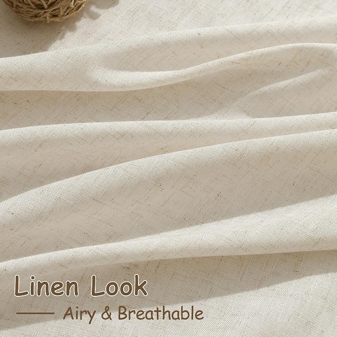 Birch Beige Linen 144 Inch Curtains - Image 4
