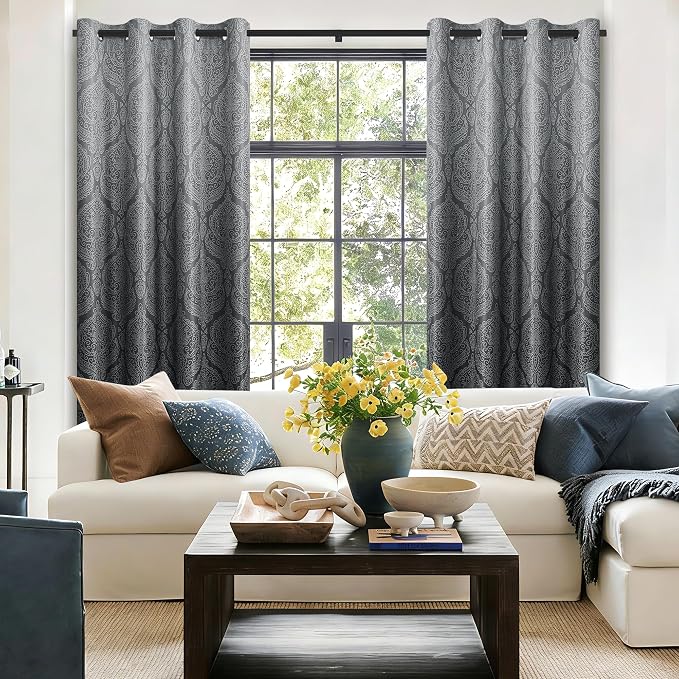 DWCN Black Blackout Curtains for Bedroom 96 Inch Long - Image 5
