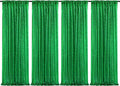 Green Sequin Backdrop Curtains-4 Panels 2FTx8FT Green Backdrop by SoarDream