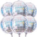 6pcs 22 Inch Iridescent Disco Ball Balloons, Iridescent Big Disco Balloons by Paready