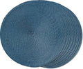 FunWheat Round Braided Placemats Set of 8 Place Mats by FunWheat