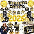 Black and Gold Graduation Decorations 2026 Class of 2026 Decorations by Jenlion