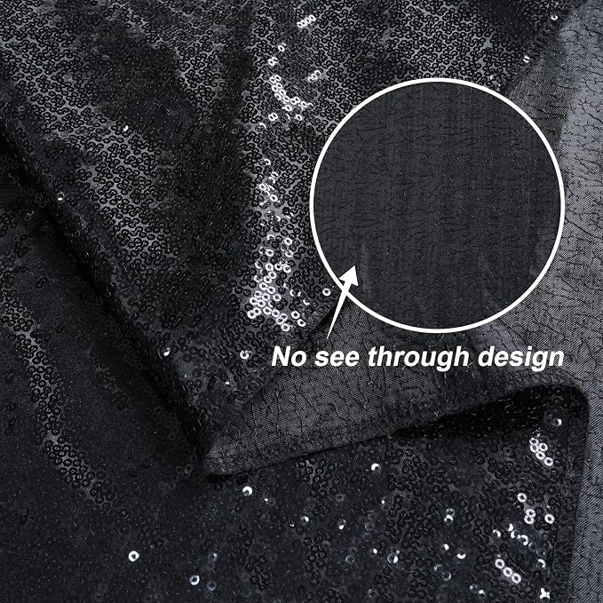 Black Sequin Backdrop Curtains - Image 4