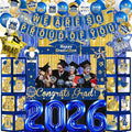 Blue and Gold Graduation Decorations 2026 by Yavxzvbw