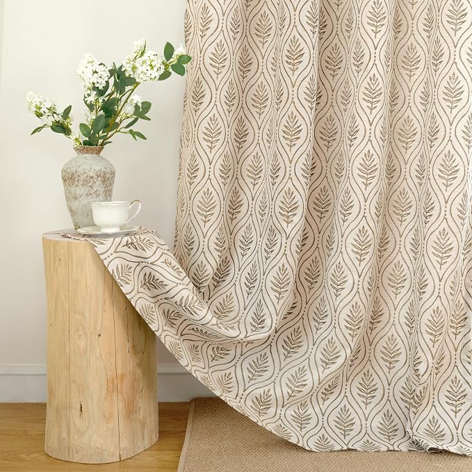 BGment Taupe Curtains for Living Room 96 Inches Long, Natural French Country - Image 7