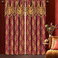 Loom and Mill Red Damask Curtains by LoomandMill