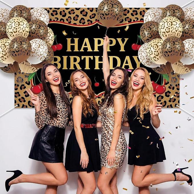 Gejoy 36 Pcs Cheetah Balloons Leopard Print Balloons 12 Inch Spots Latex - Image 2