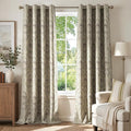 jinchan Sage Green Damask Curtains 96 Inch Room Darkening Grommet 2 Panels | by JINCHAN
