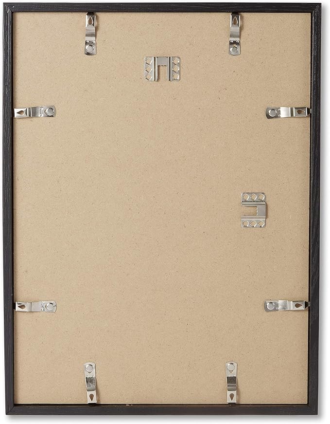 Opposite Wall - 16x16 in - Black Solid Oak Wood Picture Frame - Lightweight, Versatile & Shatterproof - Wall Hanging Poster or Photo Frame - Wall Decor for Office, Gallery & Home