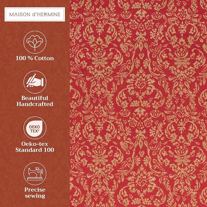 Maison d' Hermine Placemats Set of 4 Reusable 100% Cotton | Cloth Place Mats - Image 2