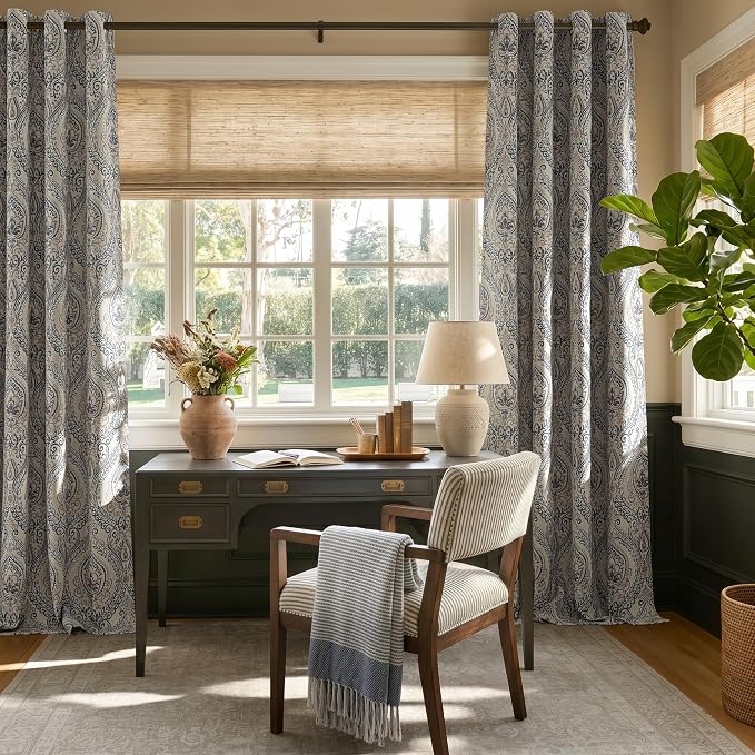 jinchan Linen Textured Curtains - Image 7
