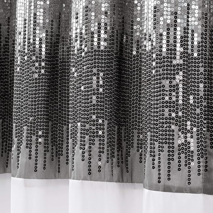 Lush Decor Night Sky Window Curtain Panel, Single 42"W x 84"L Black & White - Image 4