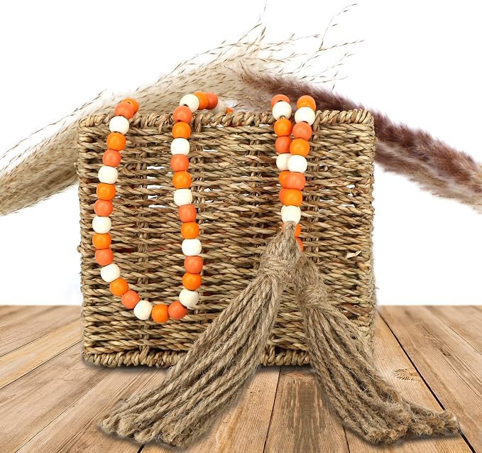 CVHOMEDECO. 16 Feet Wood Beads Garland - Image 6