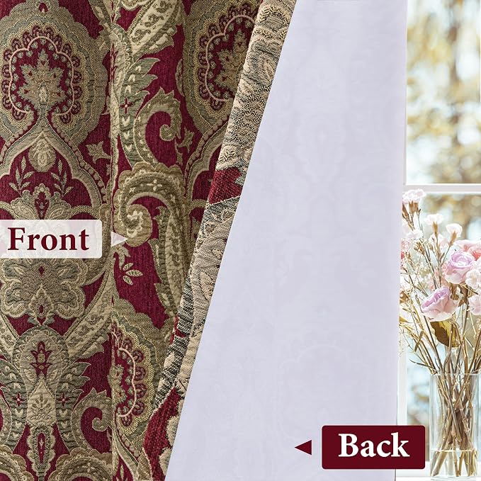 Loom and Mill Luxury Damask Curtains - Image 4