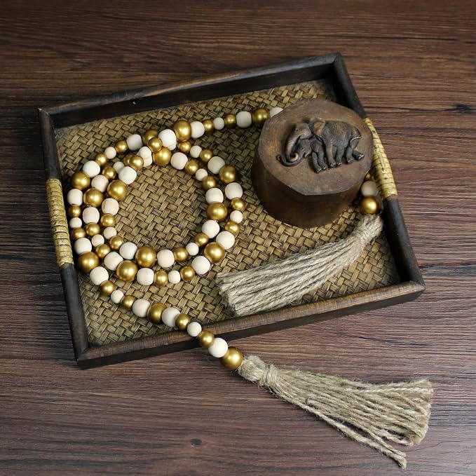 CVHOMEDECO. Wood Beads Garland - Image 7