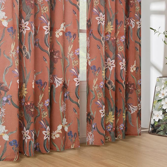 Schweek Boho Curtains 84 Inches Length 2 Panels - Image 8