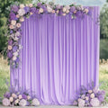 Lavender Purple Backdrop Curtain by Wokceer