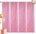 Hahuho Pink Sequin Backdrop Curtain, Banquet Decoration（4 Panels, 2FT x 8FT by Hahuho