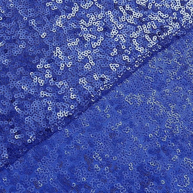 Sugargirl Royal Blue Sequin Backdrop Curtain 10FTx10FT Glitter Royal Blue - Image 8