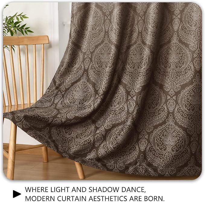 DWCN 100% Blackout Curtains for Bedroom 54 Inch Long - Image 7