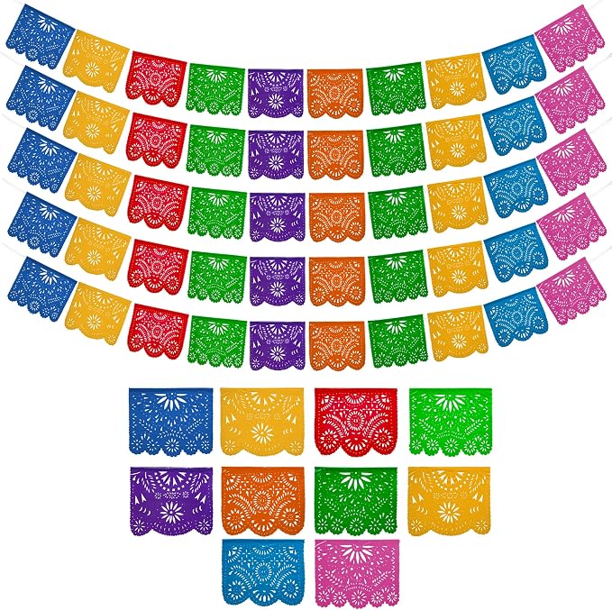 Papel Picado Banner 5-pk by FiestaWraps