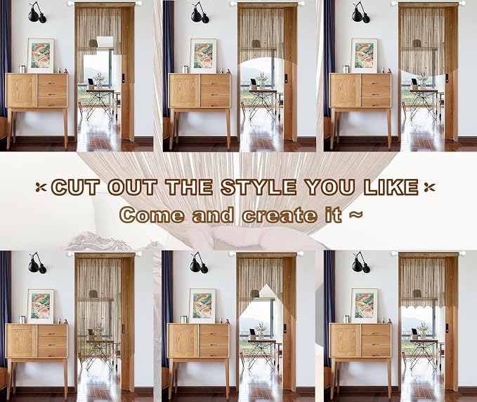 YIIBAII Door String Curtains Fringe Door Curtains - Image 6