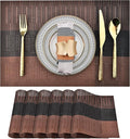 SLKQG Brown Placemats Set of 6 by SLKQG