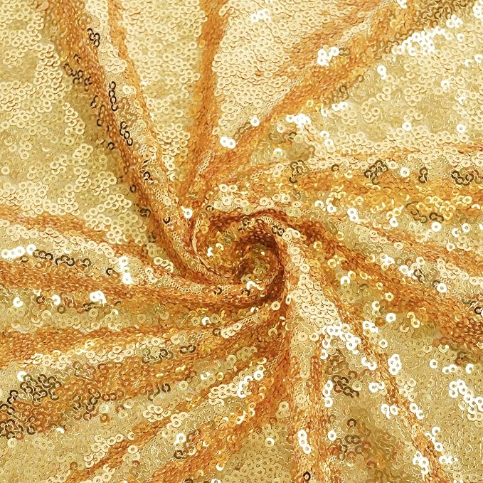 Eternal Beauty Gold 3mm Sequin Backdrop 10x10 Ft - Image 9