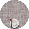 Chilewich Mini Basketweave Placemats, Round Woven Placemats Set of 4 | Reusable by Chilewich