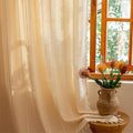 Sutuo Home Boho Curtains for Bedroom Dining Room Kitchen, Light Filtering Linen by SutuoHome