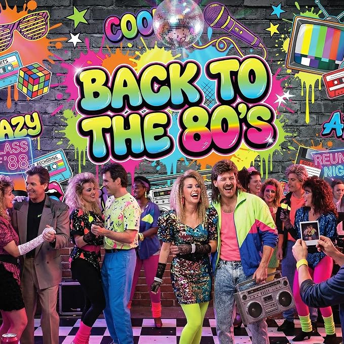 Back to The 80's Backdrop Decorations - Image 4