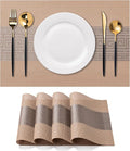 Placemats Set of 4 Washable Indoor | Outdoor Vinyl Place Mats by CADONO