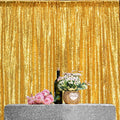 JYFLZQ Gold Sequin Backdrop Curtains 8ft x 8ft 1 Panel Glitter Photo Booth by JYFLZQ