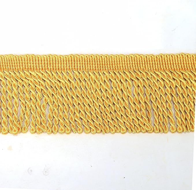 BEL AVENIR Bullion Fringe Trim Curtain Fringes 5 Yard x 2.5 Inches Sewing | - Image 2