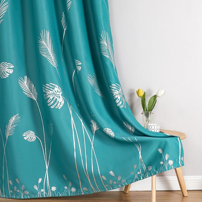 Teal Blackout Curtains 72 Inches Long - Image 7