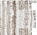 Brown Sheer Curtains 72 Inches Long 2 Panels Boho Curtains by MEETSKY