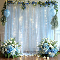 10x8ft Baby Blue Tulle Backdrop Curtain by Partisky
