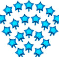 50pcs 5 Inch Blue Star Balloons by MEPDNGN
