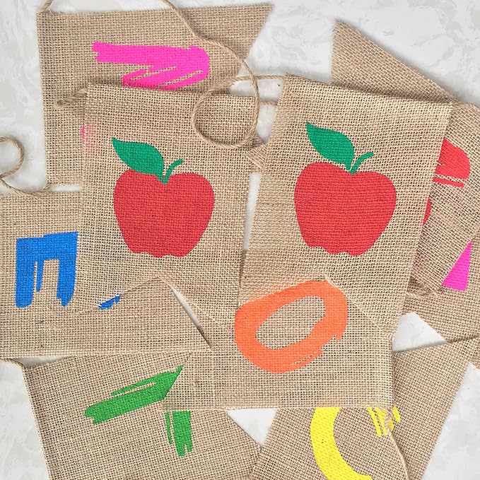 Uniwish Welcome Banner for First Day of School Classroom Decorations | Burlap - Image 4