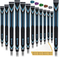 SAPLIZE High-performance Rubber Golf Grips 13 Pack, High Shock Absorption, Non-slip, Choose from 13 Grips with 15 Tapes or Full Regripping Kit, Std/Mid/Jumbo, CC10 Series