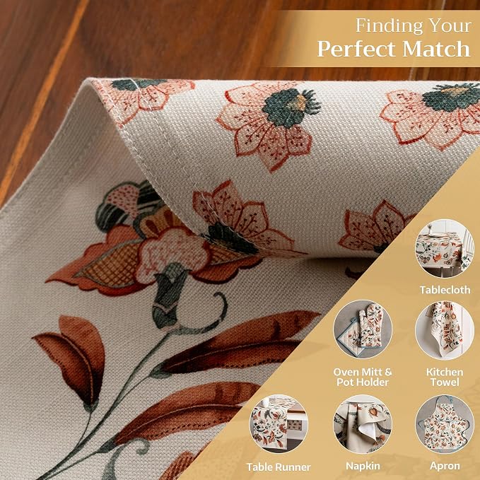 Maison d' Hermine Placemats Set of 4 Reusable 100% Cotton | Cloth Place Mats - Image 6
