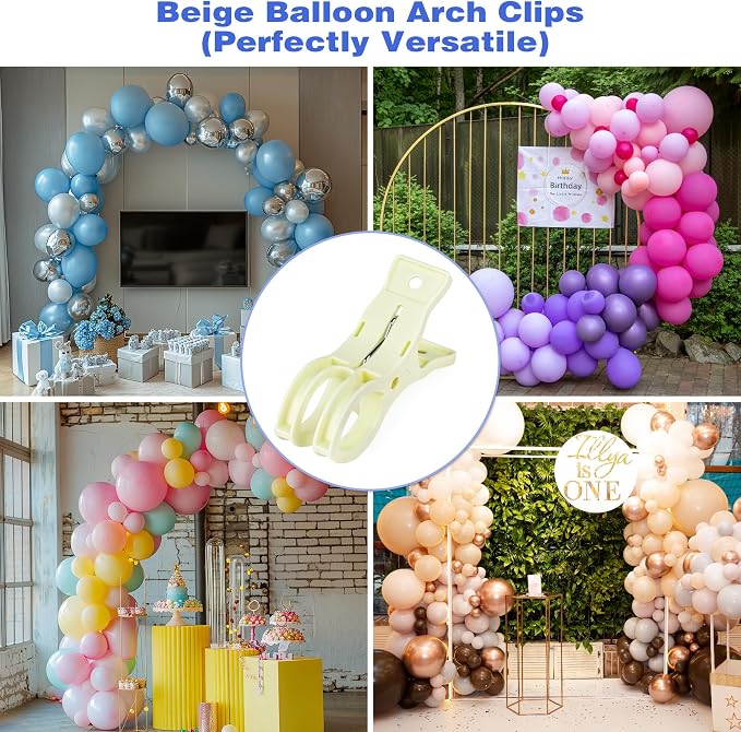 10 Pack Large Clips for Balloon Arch Plastic 3.62 Inch Heavy Duty Balloon Arch - Image 6