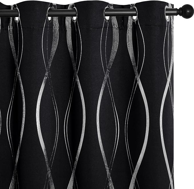 NICETOWN Blackout Curtain Panels 72 inches, 42 inches Wide, Light Reducing by NICETOWN