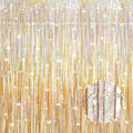 3 Pack 3.3 x 9.9 ft Holographic Champagne Gold Streamers Party Decorations | by Crosize